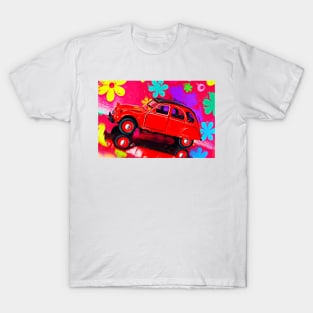 Red 2CV surrealism T-Shirt